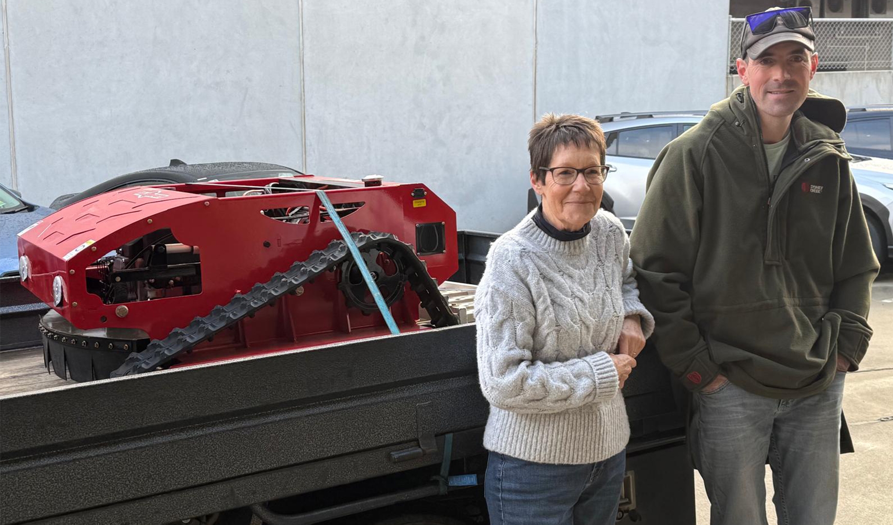 Fresh off the container - new farm equipment deliveries!